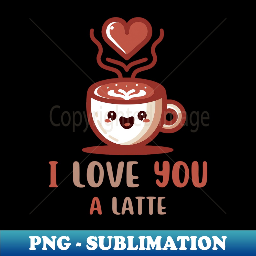 I Love You A Latte Cute Valentine's Day Gift for Latte Lover | Inspire ...