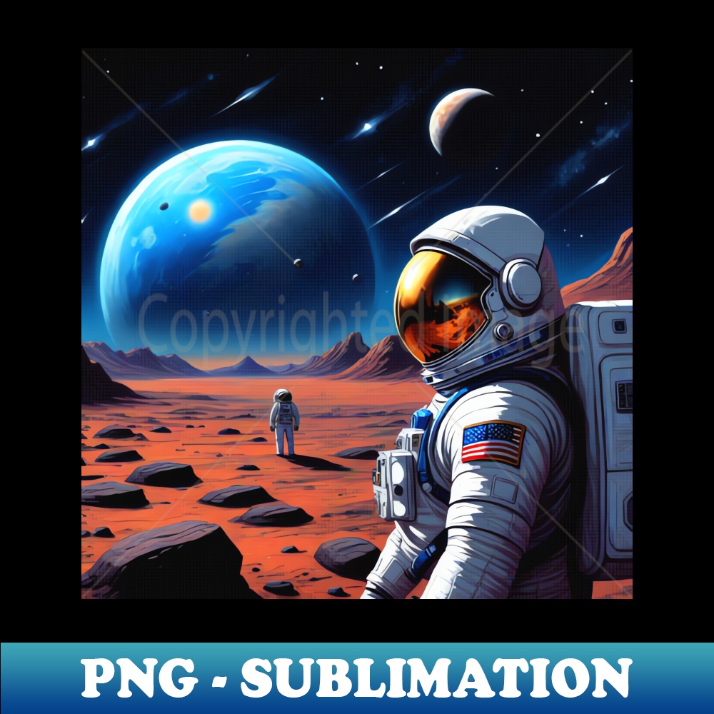 MARS AND THE STARS 3A - Aesthetic Sublimation Digital File | Inspire Uplift