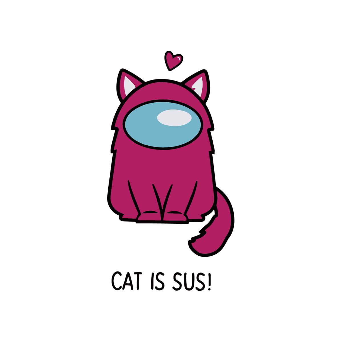Cat is sus svg, Cat is sus png, among us svg, among us png, - Inspire ...
