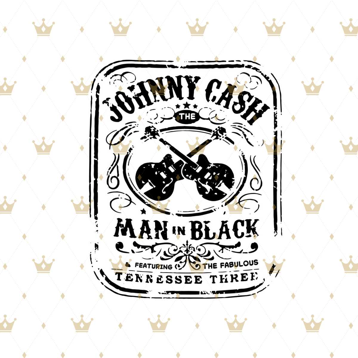 Johnny Cash The Man In Black Music Vintage Svg, Vintage Svg, | Inspire ...