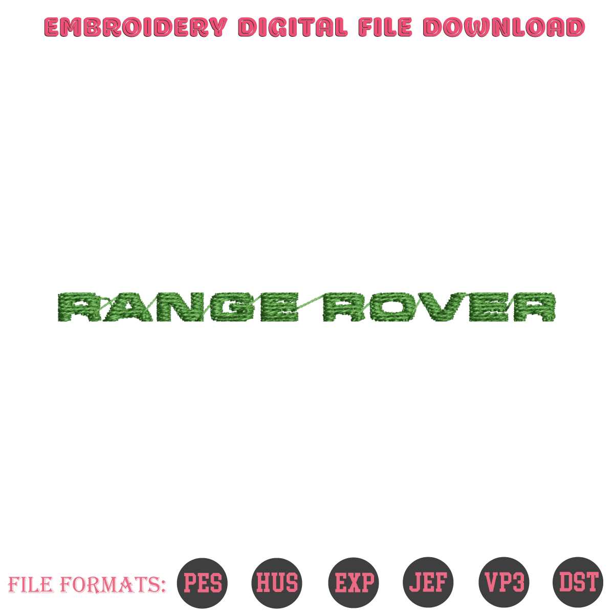 Range Rover Logo Embroidery Download File Logo Car Embroider | Inspire ...