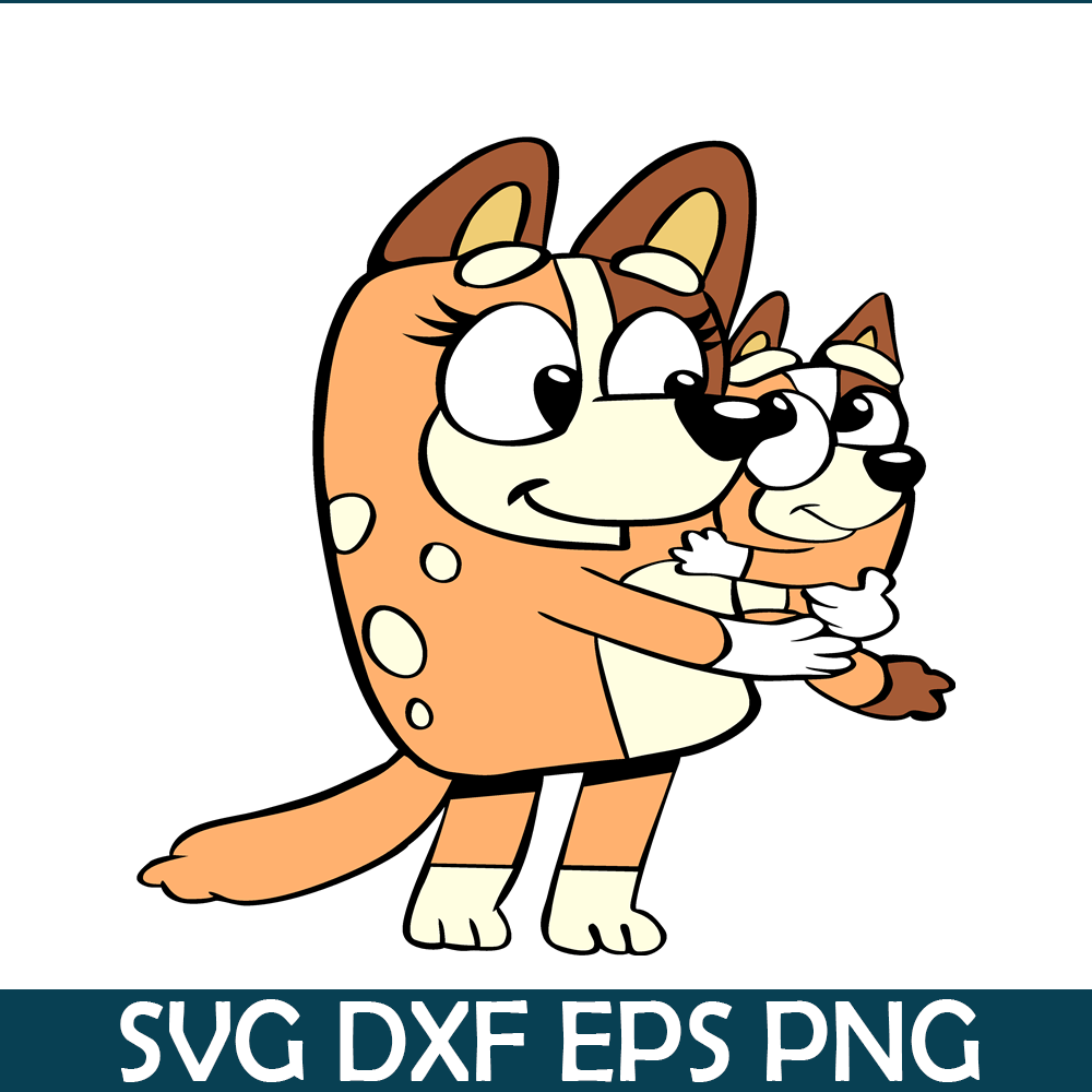 Chilli Heeler And Mom SVG PNG DXF EPS Bluey Family SVG Lovel Inspire