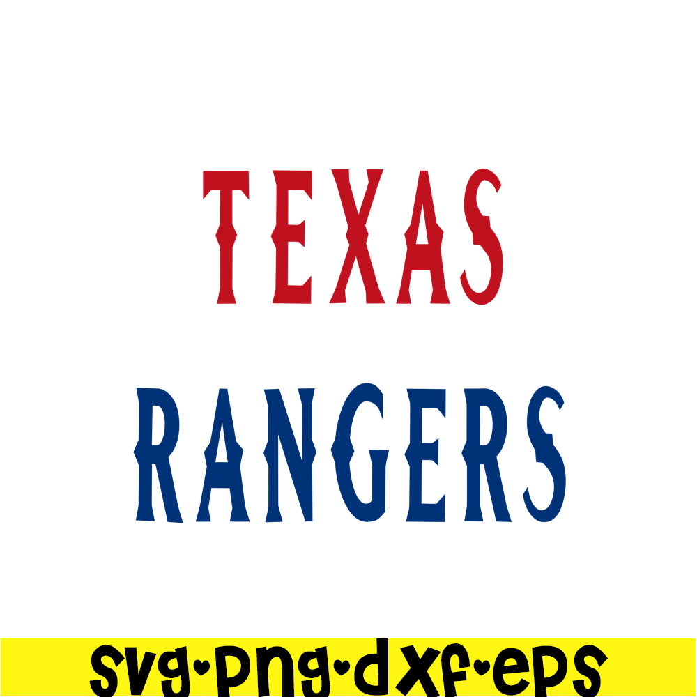 Texas Rangers Text SVG, Major League Baseball SVG, Baseball | Inspire ...