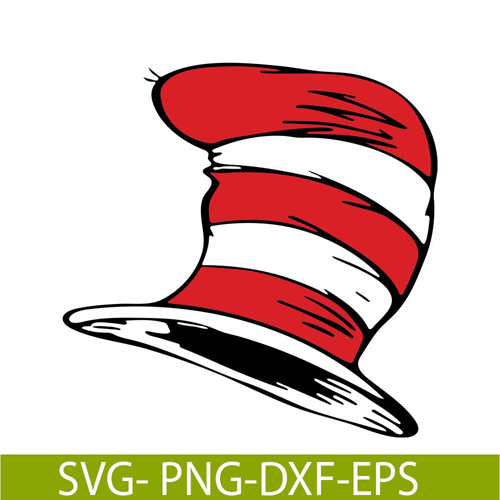 Dr Seuss The Hat SVG, Dr Seuss SVG, Cat in the Hat SVG DS104 - Inspire ...