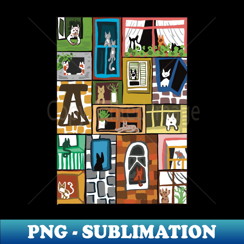 Window Transparent Cat Windows cats - Unique Sublimation PNG Download - Perfect for | Inspire ...