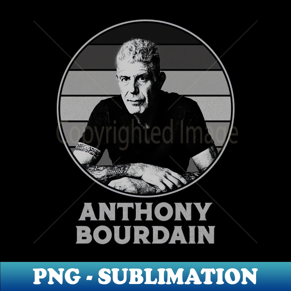 T-shirt Rétro Anthony Bourdain - Manches Courtes Unisexe - Taille Unique - Livraison Gratuite