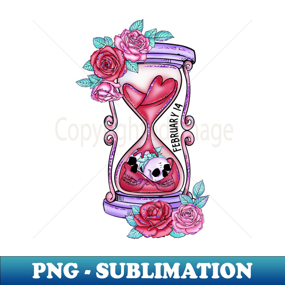Pastel goth Valentines day PNG Transparent