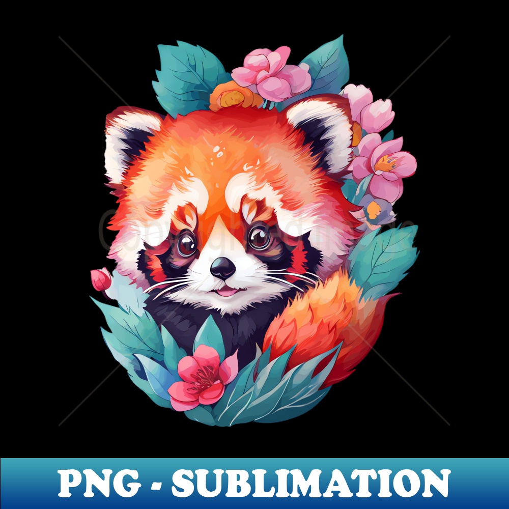 Red panda lover gift ideas - Decorative Sublimation PNG File | Inspire ...
