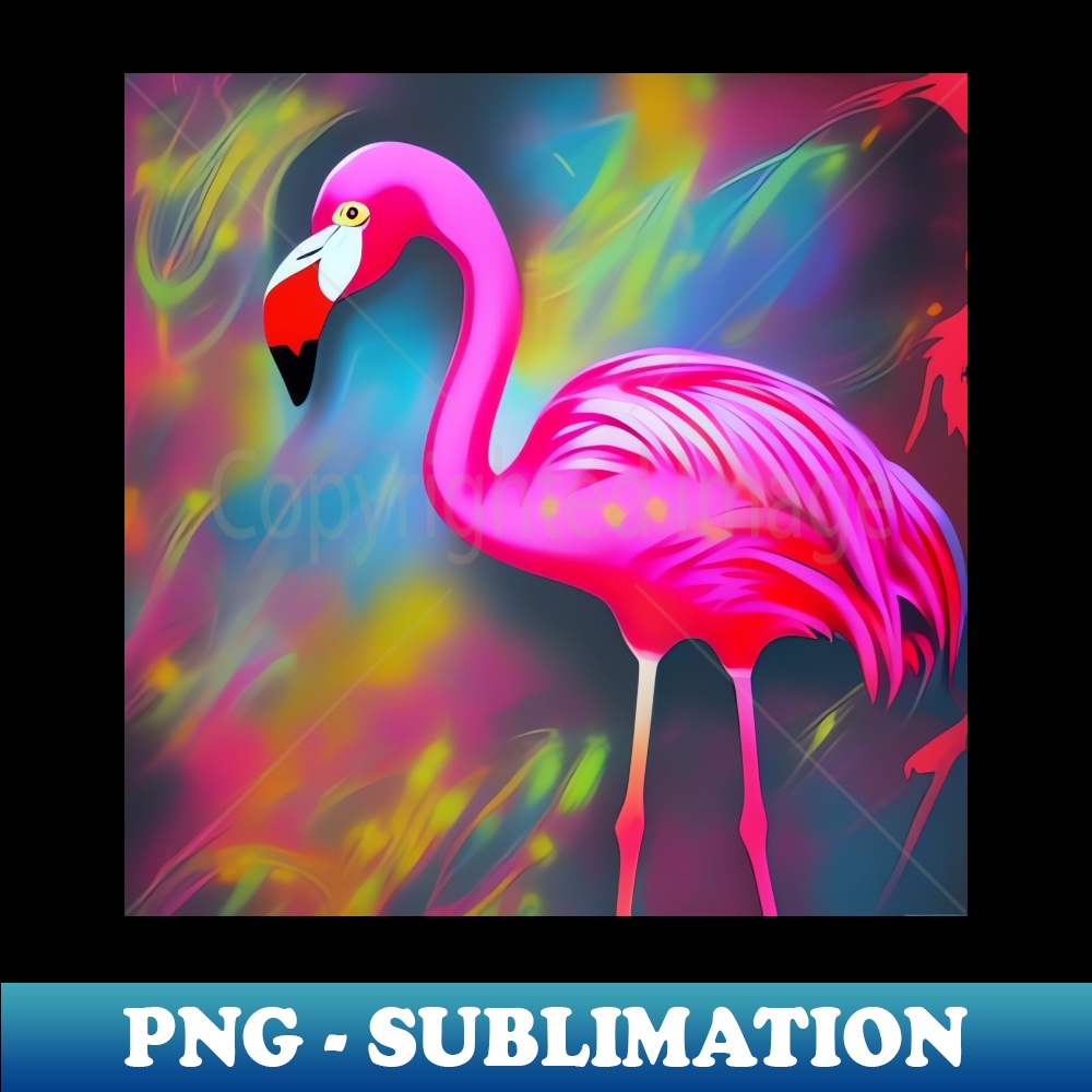 Flamingo on the Wall - Instant Sublimation Digital Download | Inspire ...