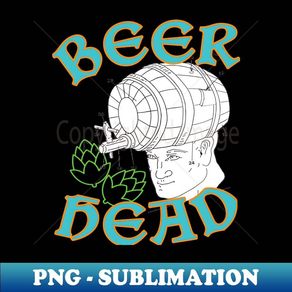 Beer Head PNG Transparent Digital Download File for Sublim Inspire