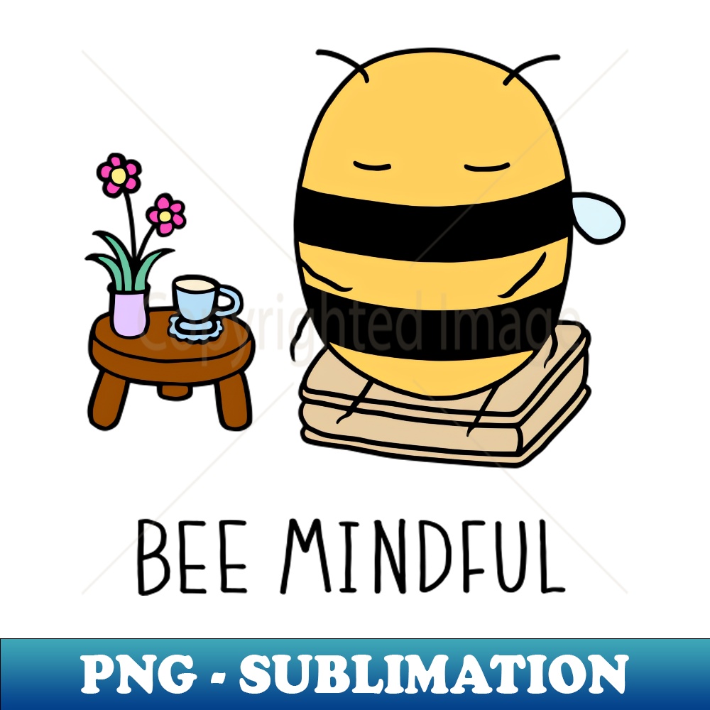 Bee Mindful - Light Blue - Premium PNG Sublimation File - Un | Inspire ...