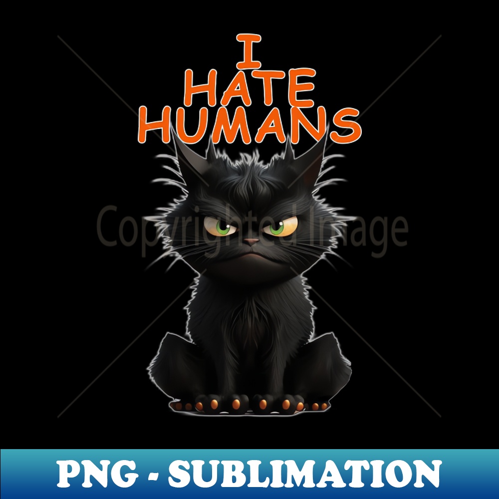 Angus the Cat - I Hate Humans - Artistic Sublimation Digital - Inspire ...