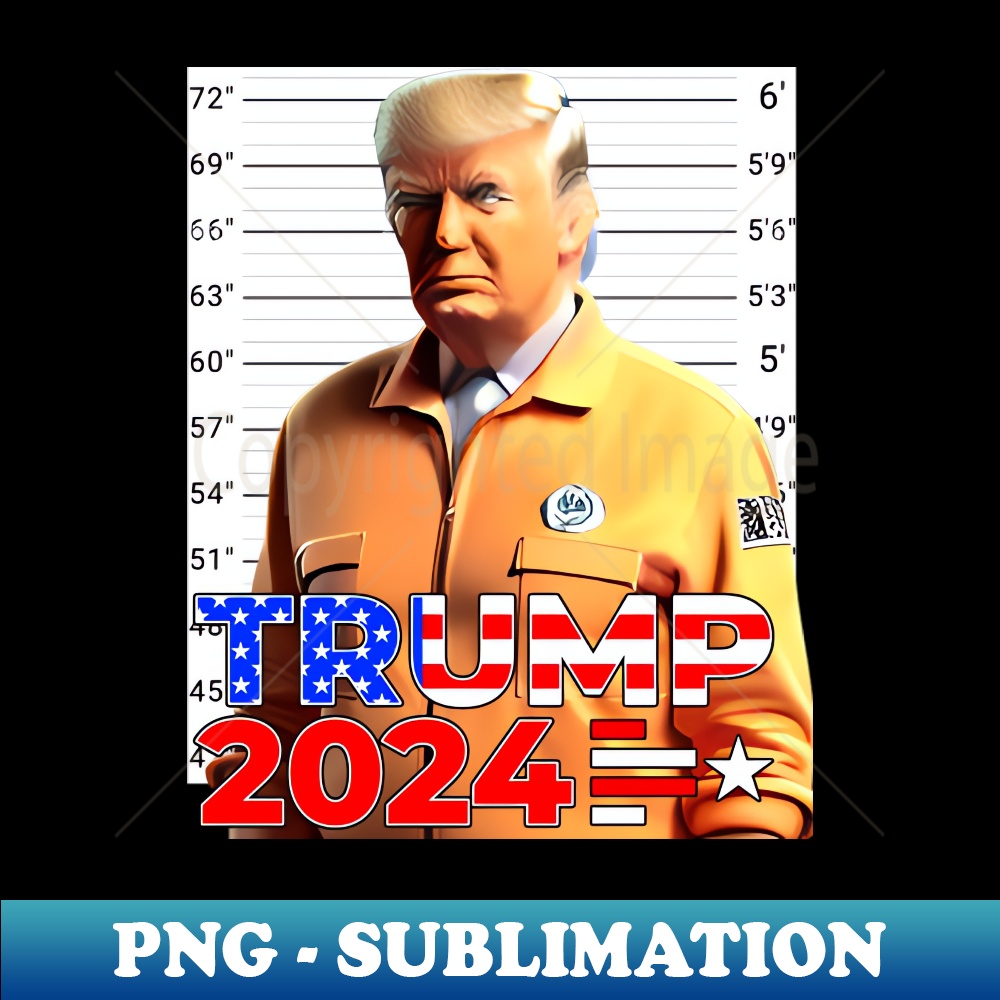 Trump Mugshot - PNG Sublimation Digital Download | Inspire Uplift