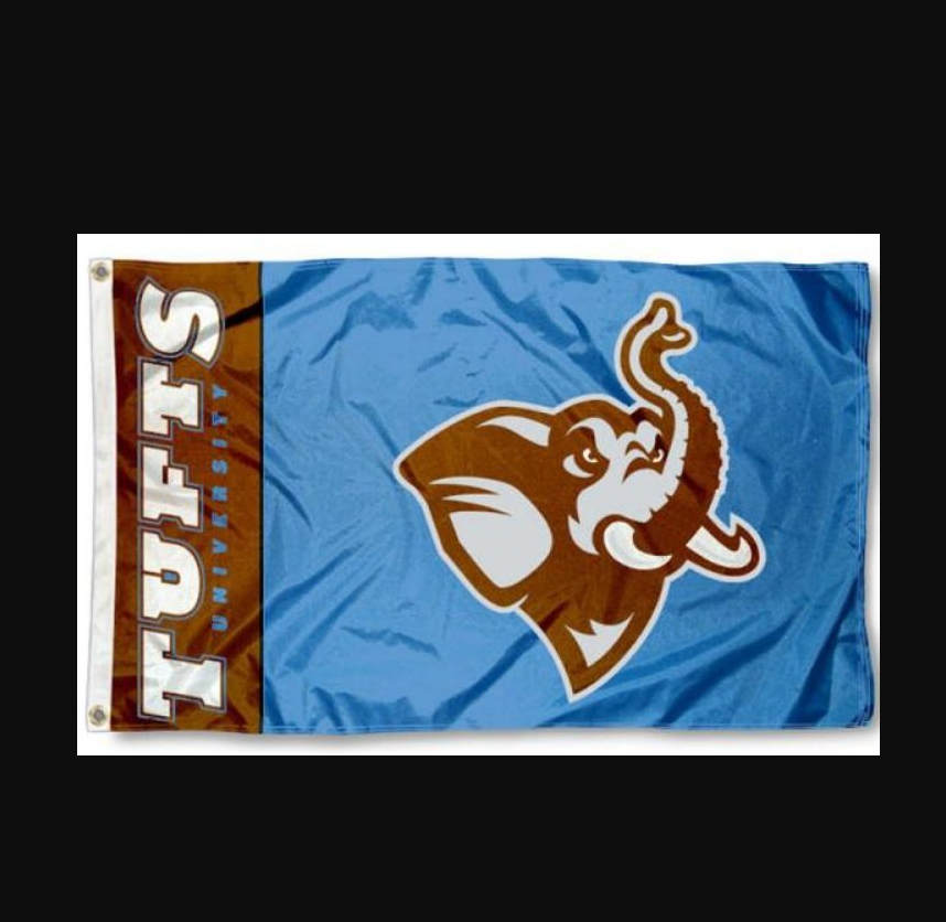 Tufts Jumbos Team Flag 3x5ft Banner ManCave Garage Style 1 Inspire
