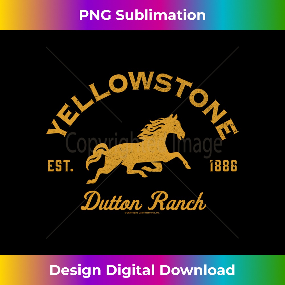 Yellowstone Dutton Ranch Est. 1886 Running Horse Logo Long S | Inspire ...