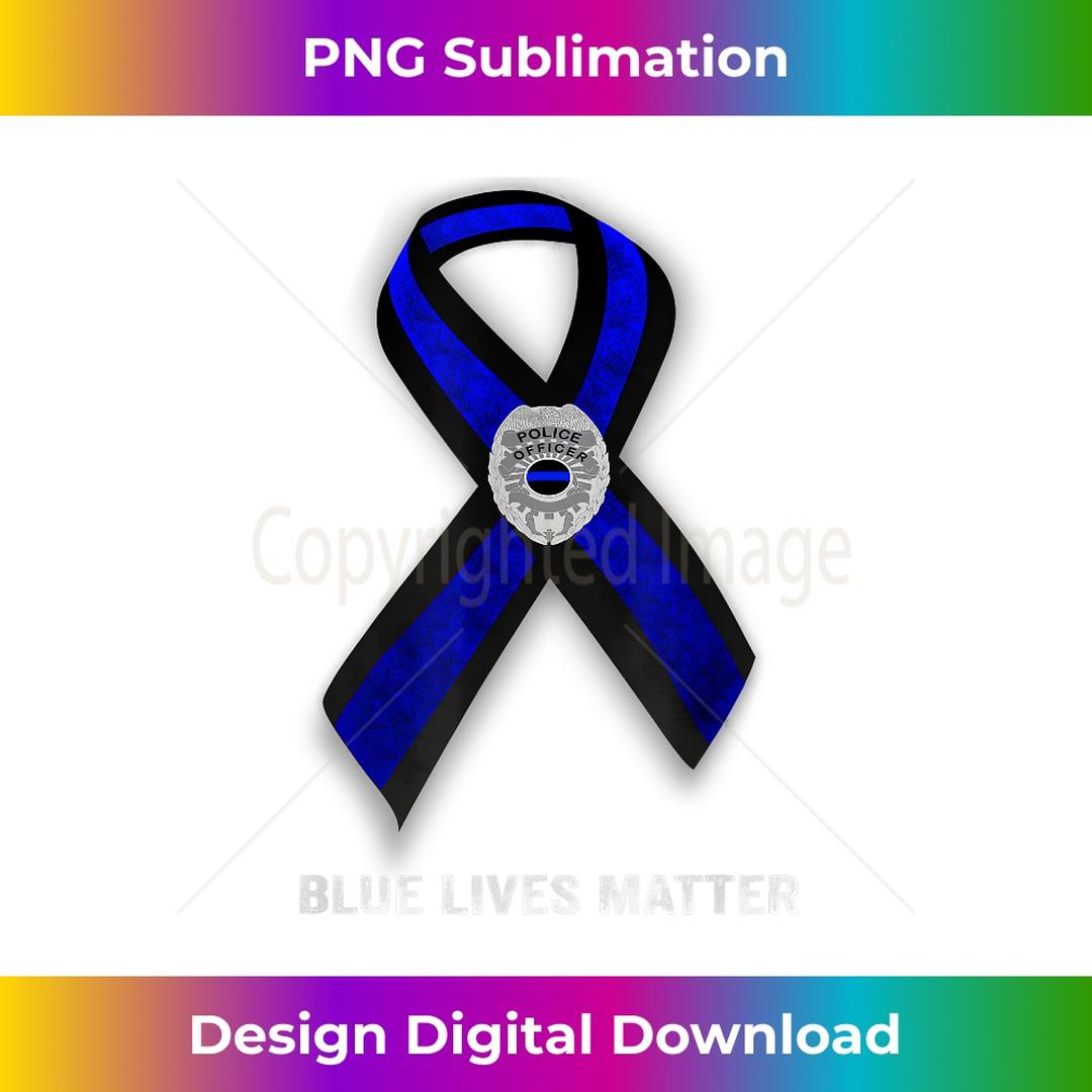 Police Officer Black Ribbon With Thin Blue Line 1 - Decorati | Inspire ...