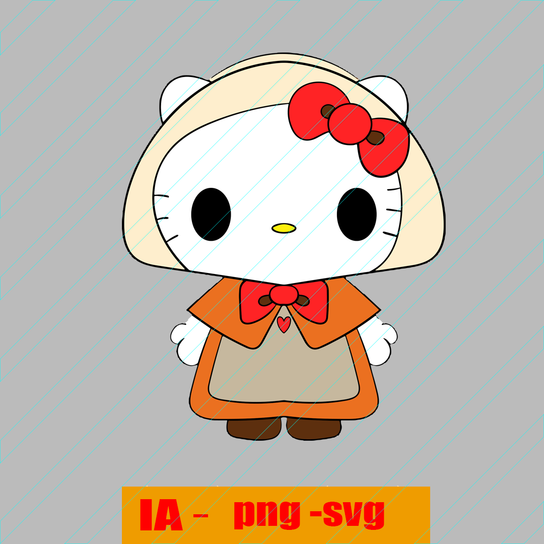 Hello Kitty Thanksgiving Pilgrim SVG,Hello Kitty Ice Cream i | Inspire ...