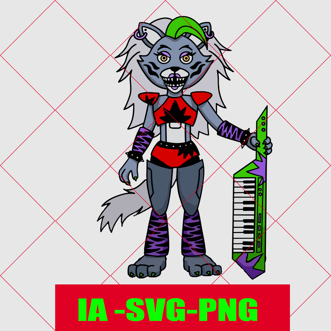 Lordwolf Roxy 3 Roxanne Wolf (Roxy) | Five Nights at Freddy's svg .digital d - Inspire ...