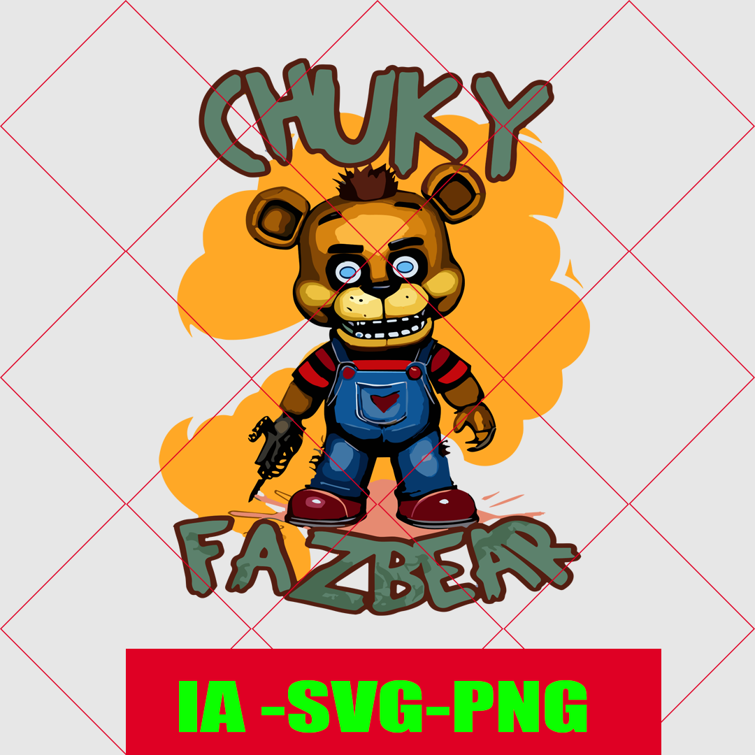 Chuky FazBear svg .digital download file - Inspire Uplift