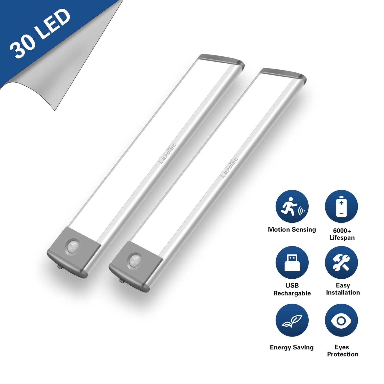 LEPOTEC Wireless Rechargeable Motion Sensor Under Cabinet Li | Inspire ...