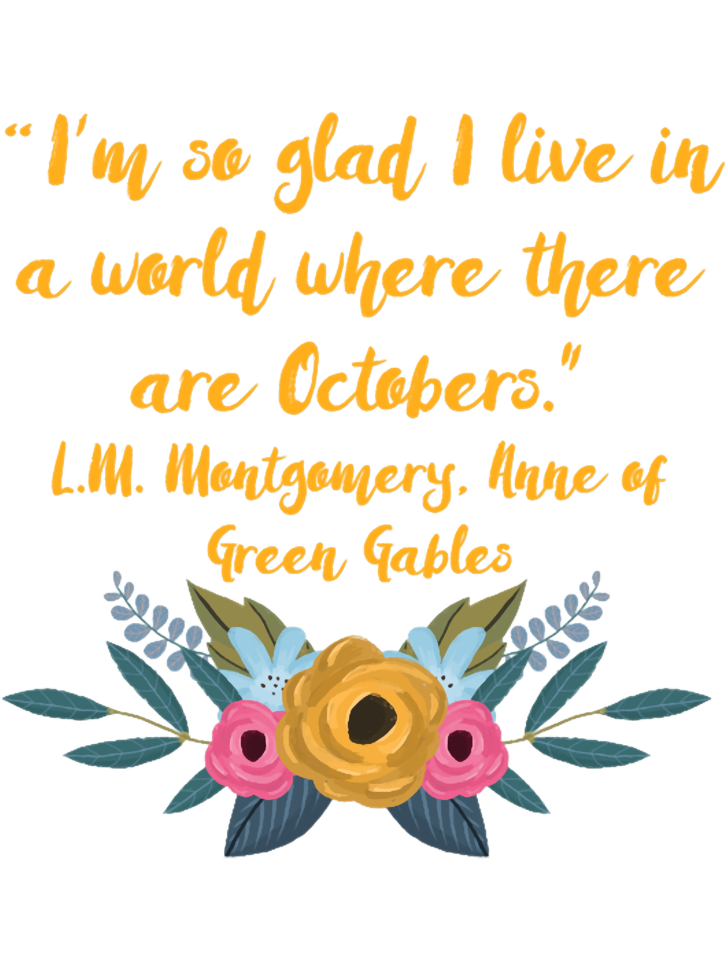 Anne of Green Gables, October | Inspire Uplift