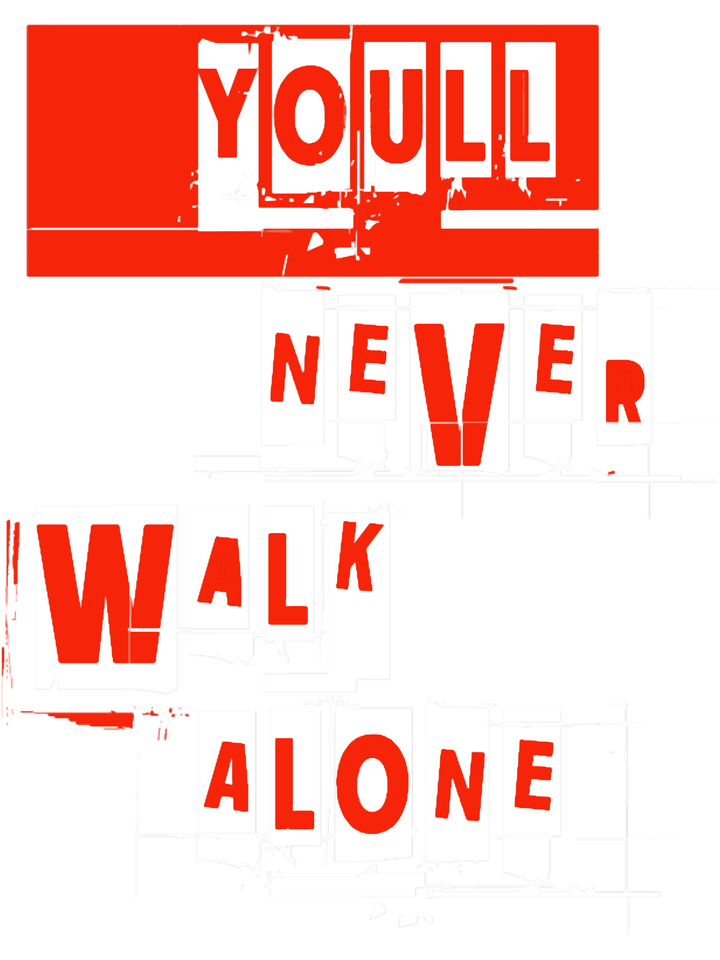Felpa Uomo 'You'll Never Walk Alone' – Liverpool/Lecce | Cotone E Poliestere | Cappuccio E Tasche | Taglia XXL (50-52) JHK - 2