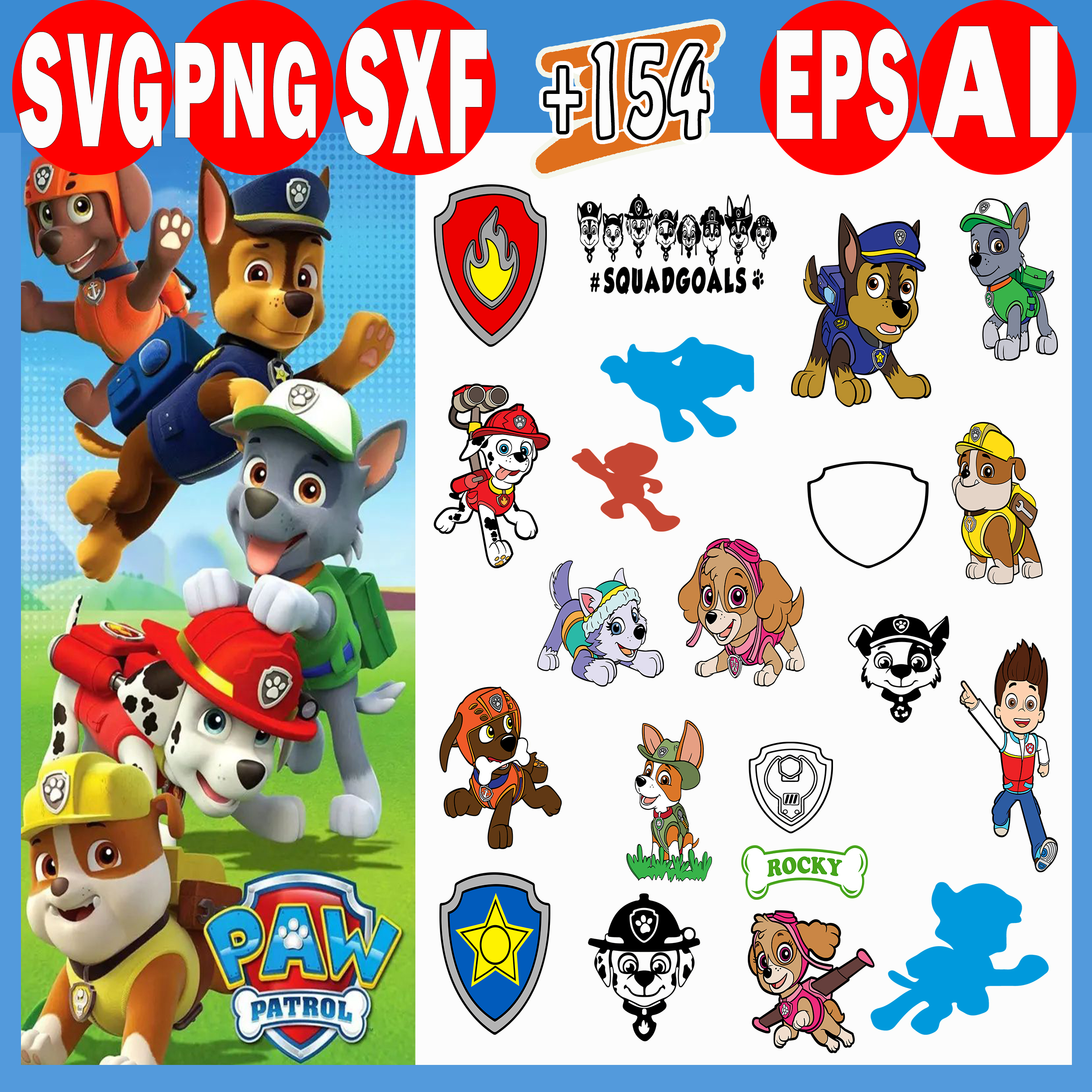 Potrlma Sticker Paw Patrol SVG, Paw Patrol PNG, Paw Patrol Logo, Paw Patrol | Inspire ...