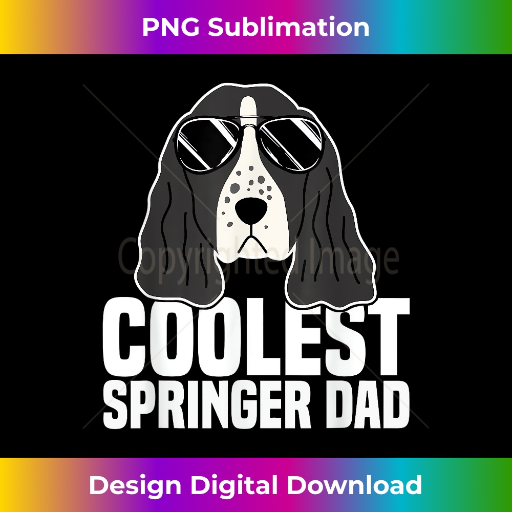 Springer Dad Coolest Springer Dad Funny English Springer Spaniel Dog Gift | Inspire ...