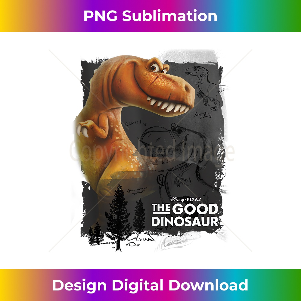 Disney Pixar The Good Dinosaur Ramsey Sketch Movie Poster Ta - Inspire