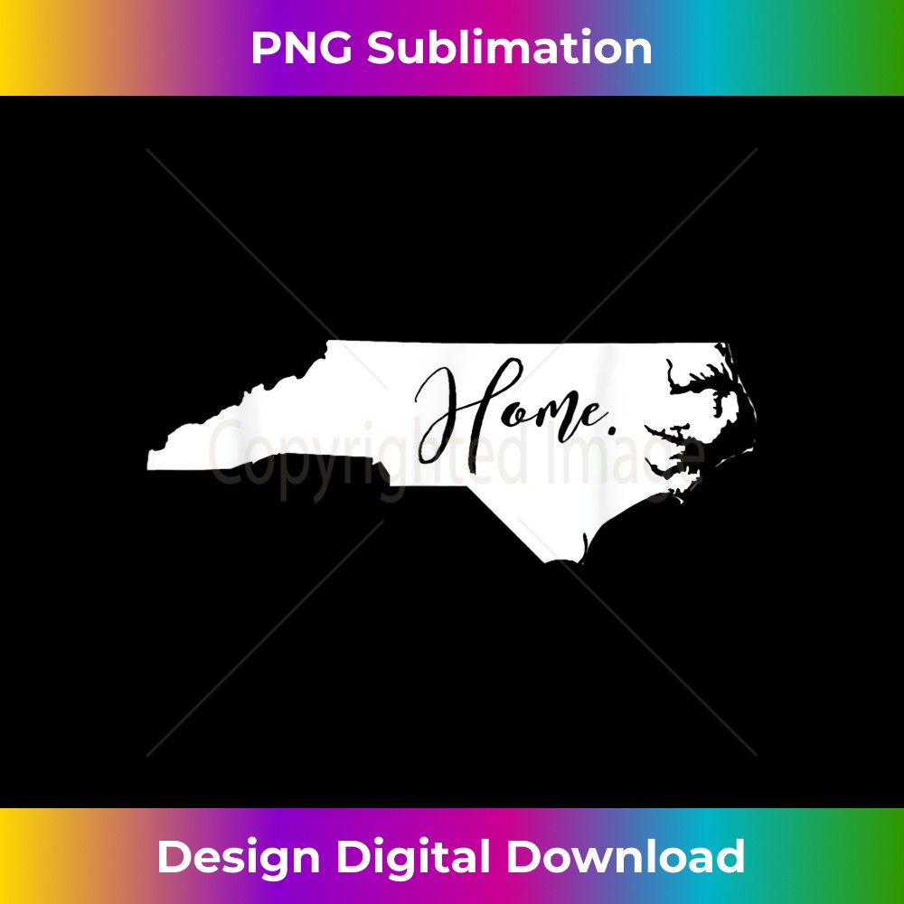 North Carolina 'Home' Script Cute - Vibrant Sublimation Digi | Inspire ...