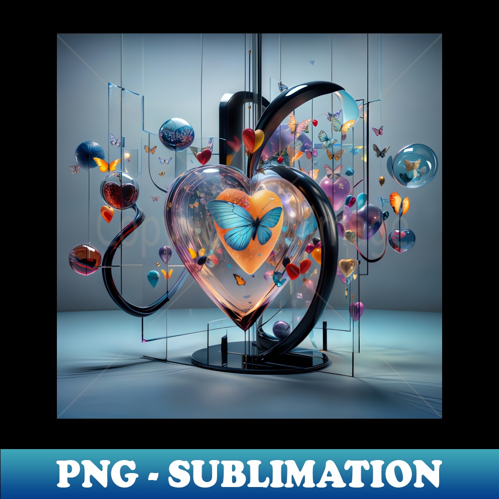 still life with heart - Signature Sublimation PNG File | Inspire Uplift