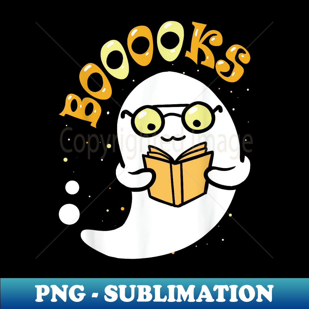 Cute Ghost Book Reading Halloween Teacher - Instant Sublimat | Inspire ...
