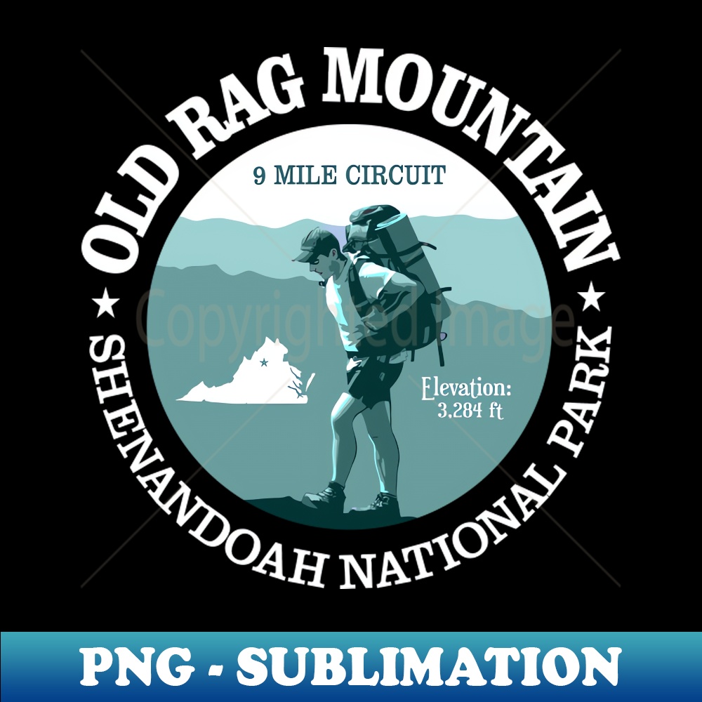 Old Rag Mountain (T)2 - Decorative Sublimation PNG File | Inspire Uplift