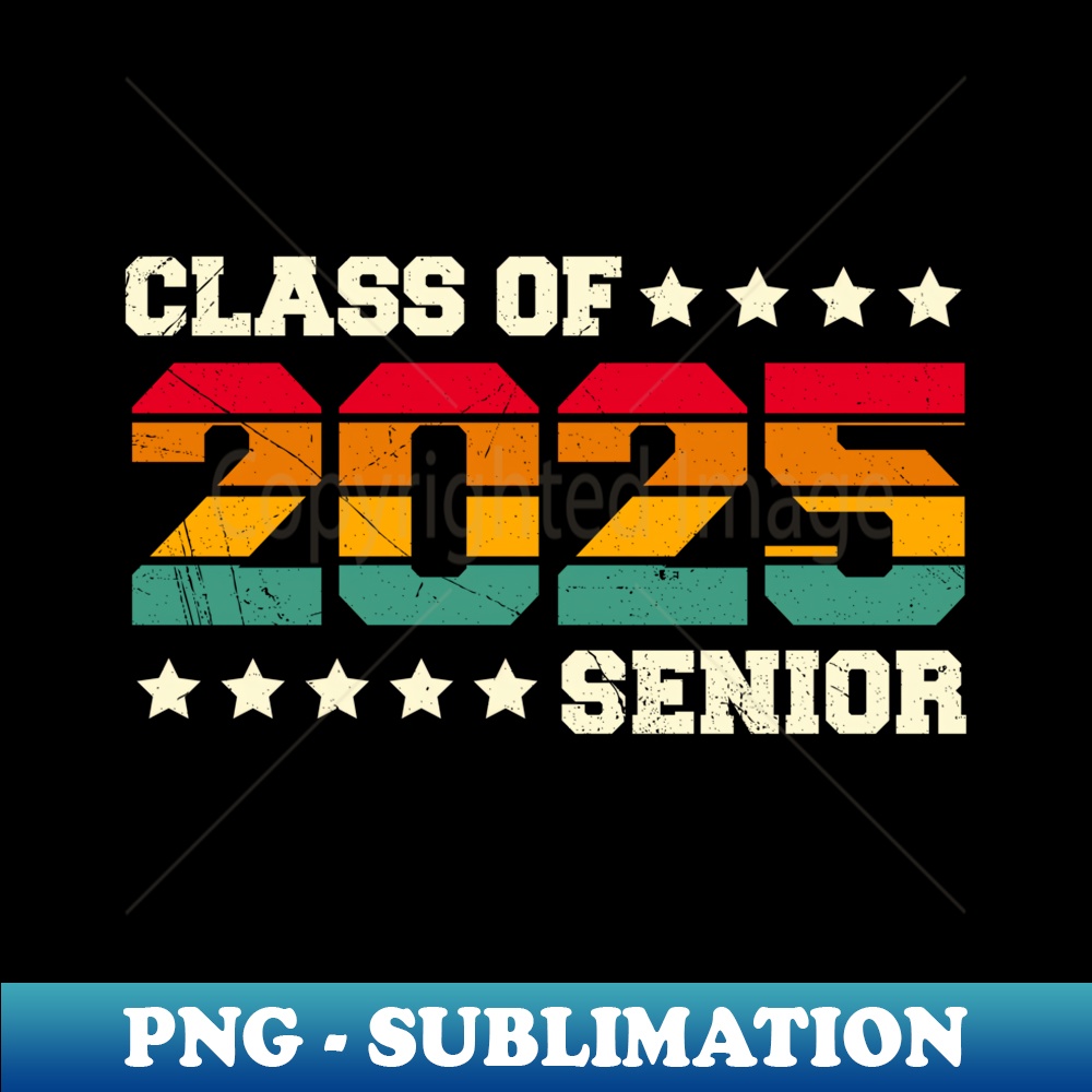 Retro Class Of 2025 Senior High School College Graduation - | Inspire ...