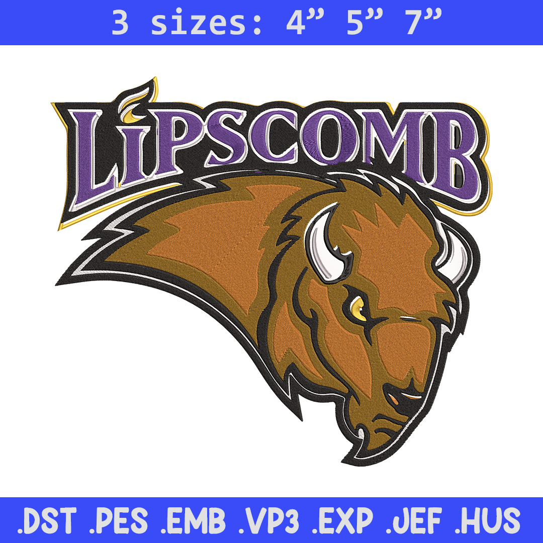 Bisons logo embroidery design,NCAA embroidery, Embr Inspire