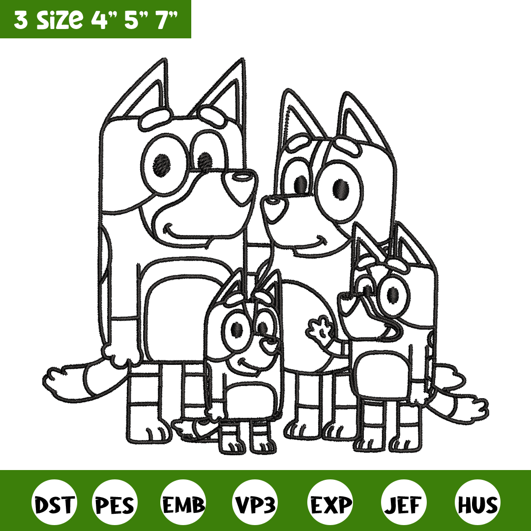 Bluey family Coloring Pages Embroidery - 1701461366 BlueyfamilyColoringPagesEmbroideryBlueycartoonEmbroideryEmbroideryFilecartoondesignDigitaldownload. 