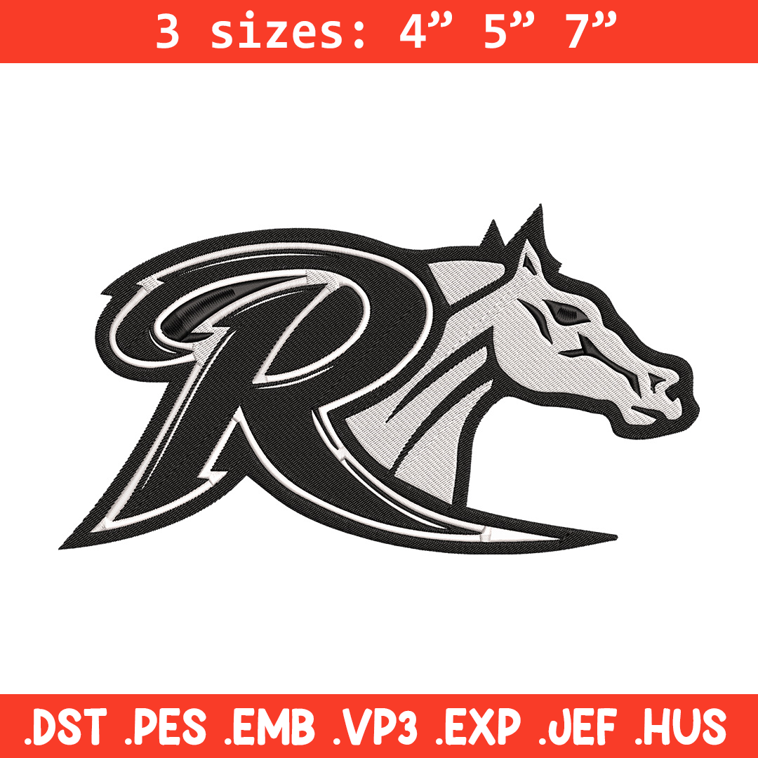 Rider University logo embroidery design,NCAA embroidery, Spo - Inspire ...