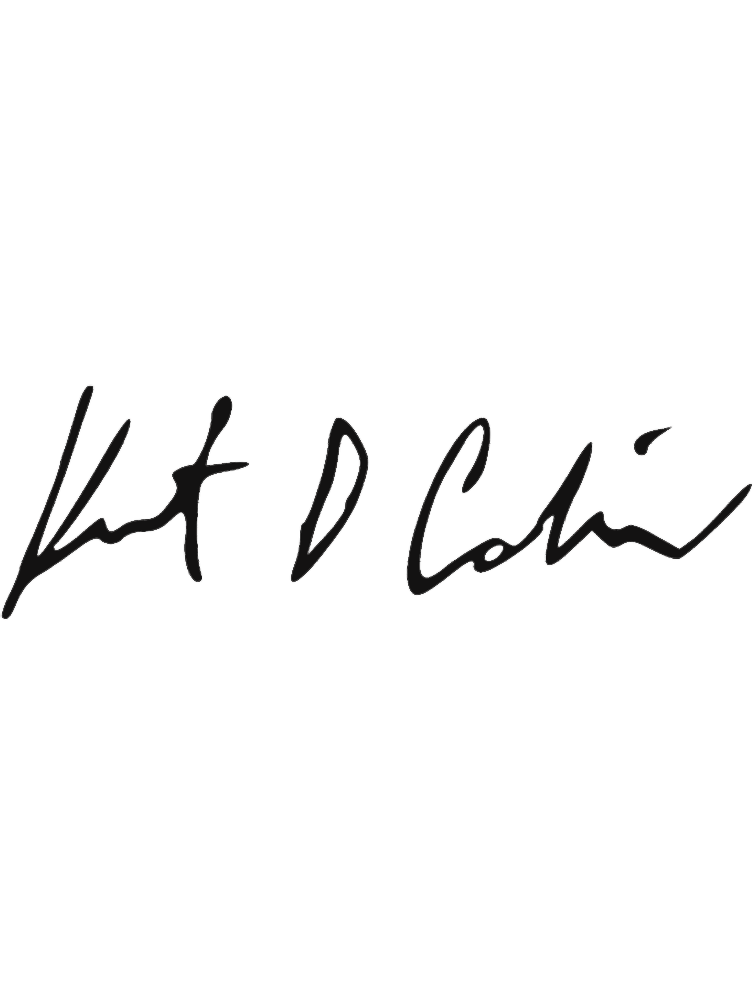 Poster Maxi Kurt Cobain Con Firma - 61x91,5 Cm - Ufficiale, Carta Di Qualità, Per Parete