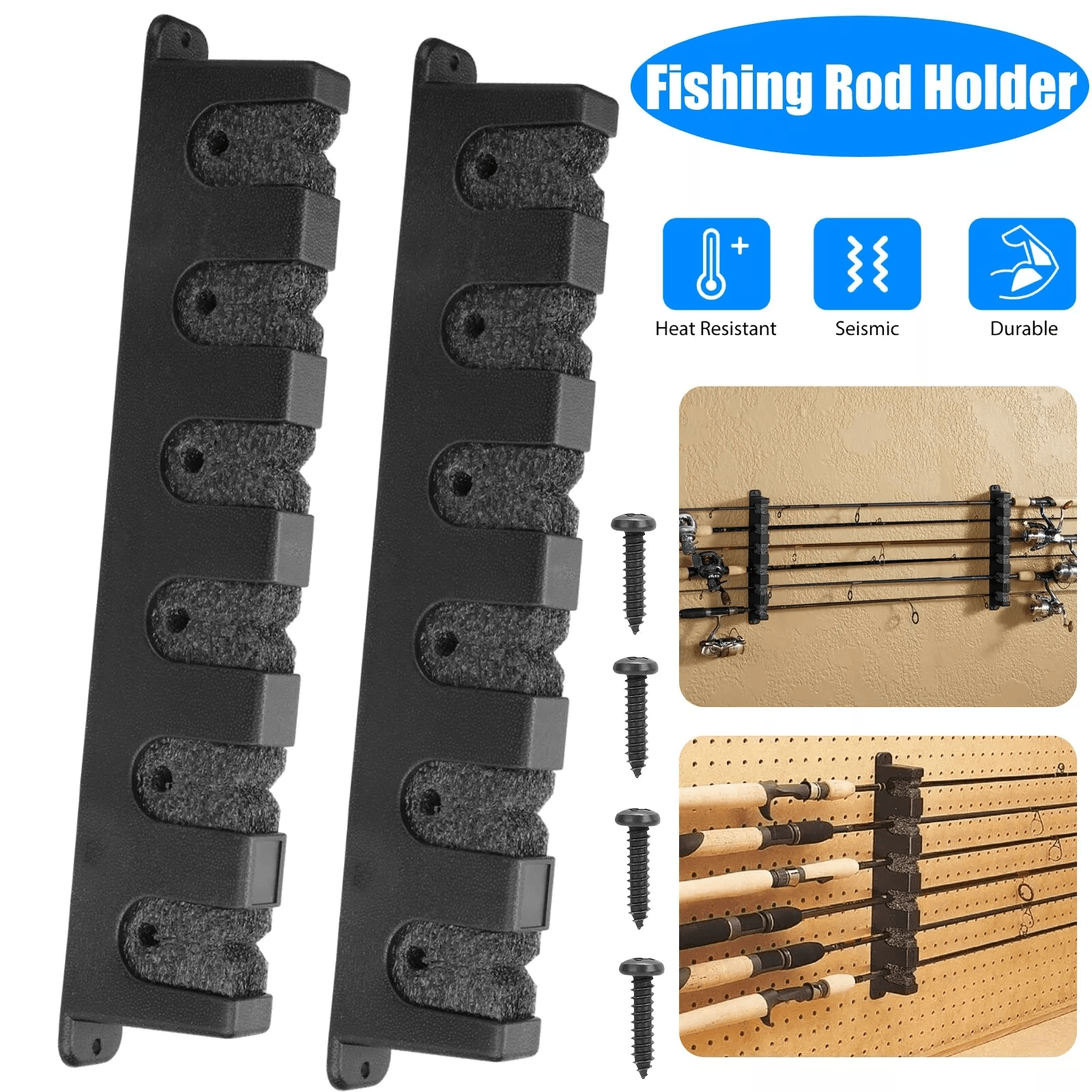 Horizontal Boat Fishing 6 Rod Rack Holder | Inspire Uplift