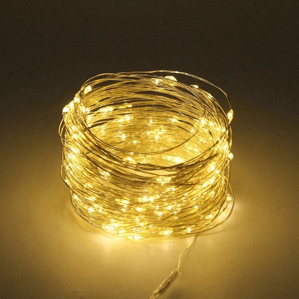 LED Solar Fairy String Lights, Outdoor Waterproof Copper Wire Garden Decor