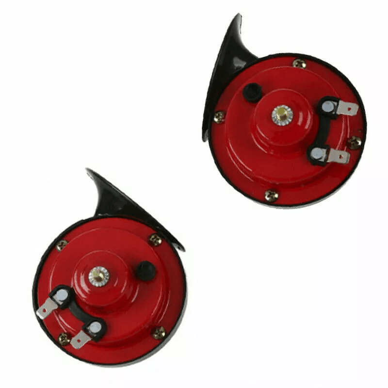 2x 12V 300DB Super Loud Train Horn Waterproof Motorcycle Car Truck Suv Boat Red