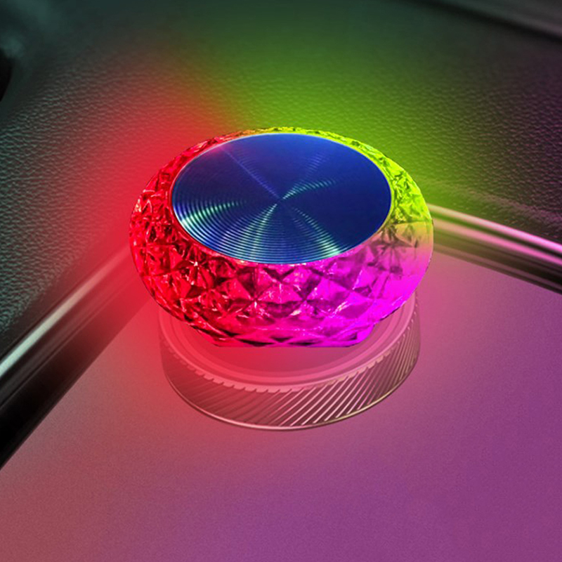 Mini USB Car Ambient Light, LED Decorative Interior Atmosphere Lamp for Auto, Laptop, Plug & Play Portable Night Light