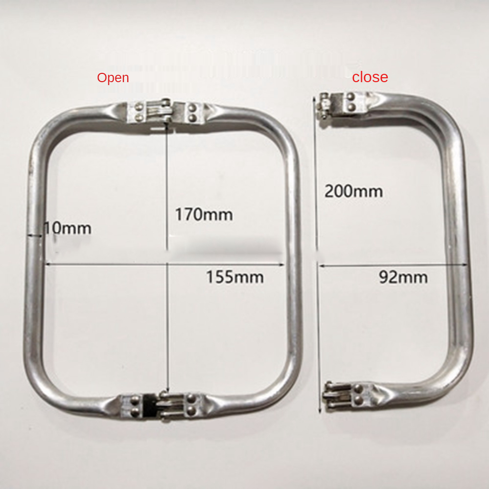 Aluminum Tube Bag Frame & Handle Accessories, Metal Clutch Bag Parts, Wallet & Doctor Purse Frame Clamp Kit