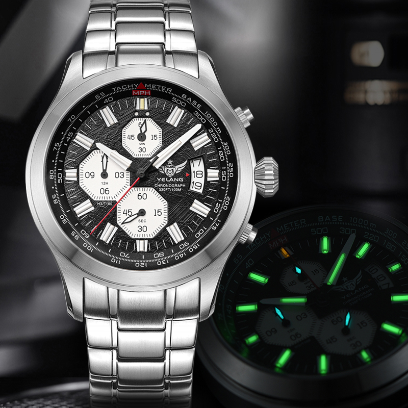 Yelang Men's 100M Waterproof Quartz Diving Watch OS00 | Inspire Uplift