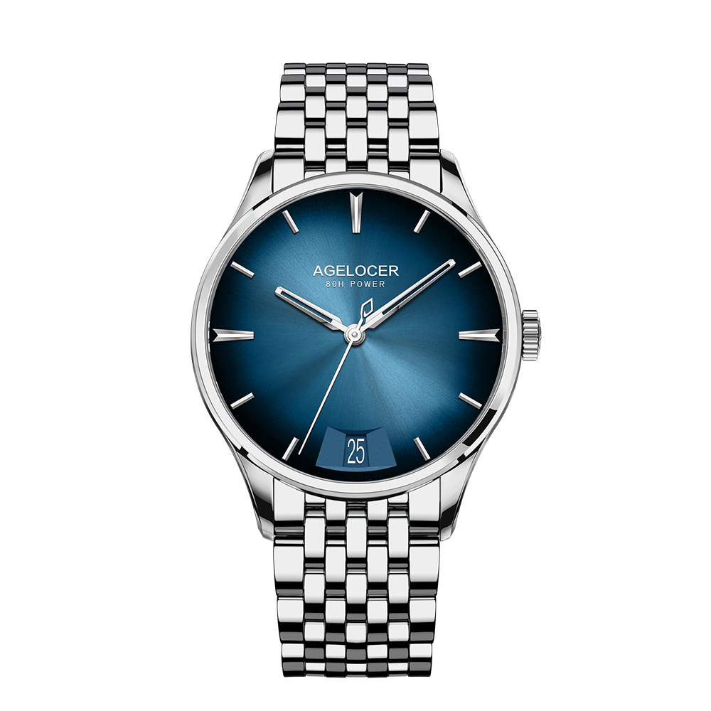 AGELOCER Budapest Watch Men Automatic Steel Strap Dress | Inspire
