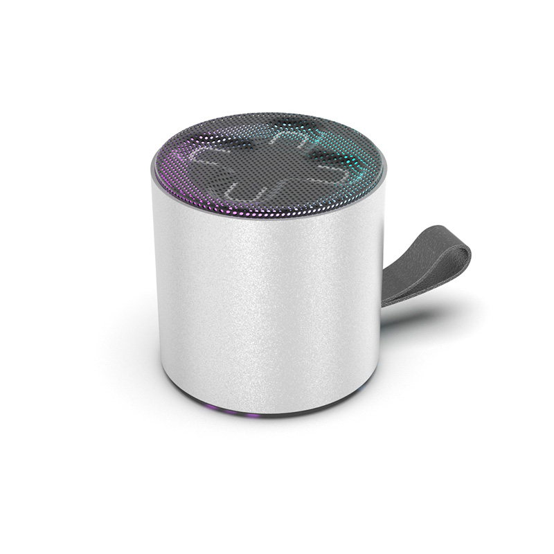 Bluetooth 5.3 Wireless Speaker Portable RGB Light, TWS Mini Subwoofer, Outdoor Music Player with Mic and Long Play Sound