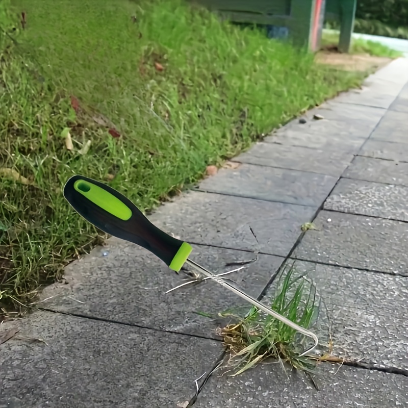 Sturdy Metal Patio Weeder Hook Heavy Duty Patio Weeder & Crack Weeding Tool for Weed and Moss Removal