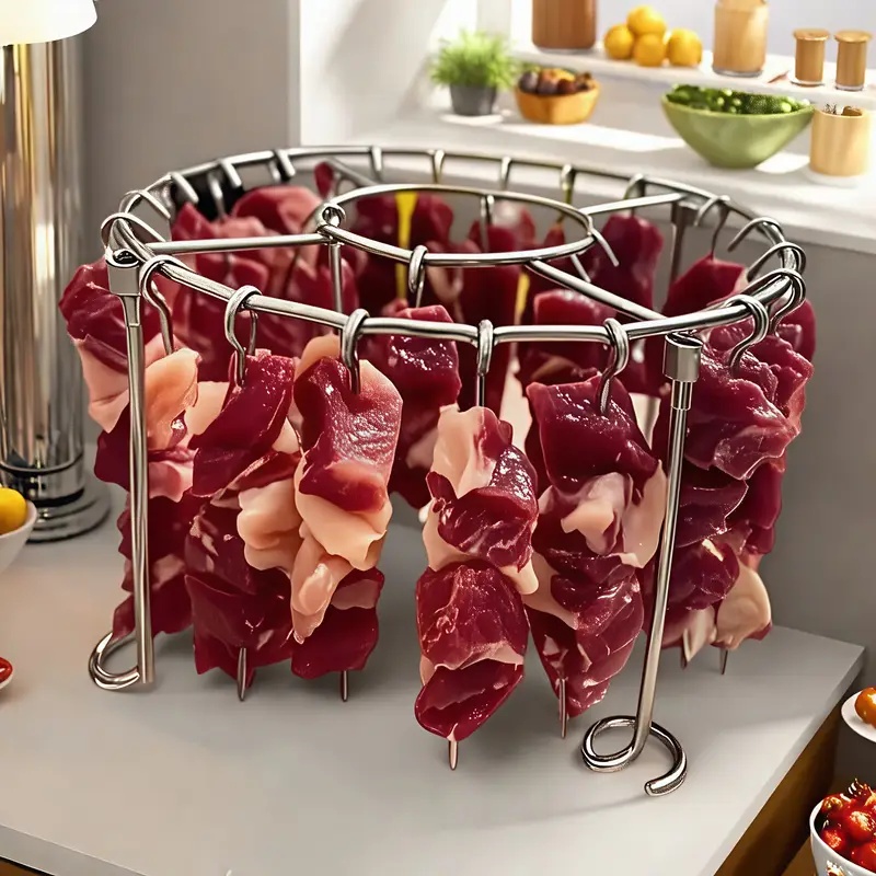 Air Fryer Vertical Skewer Grill Set Premium Stainless Steel Grill Skewers