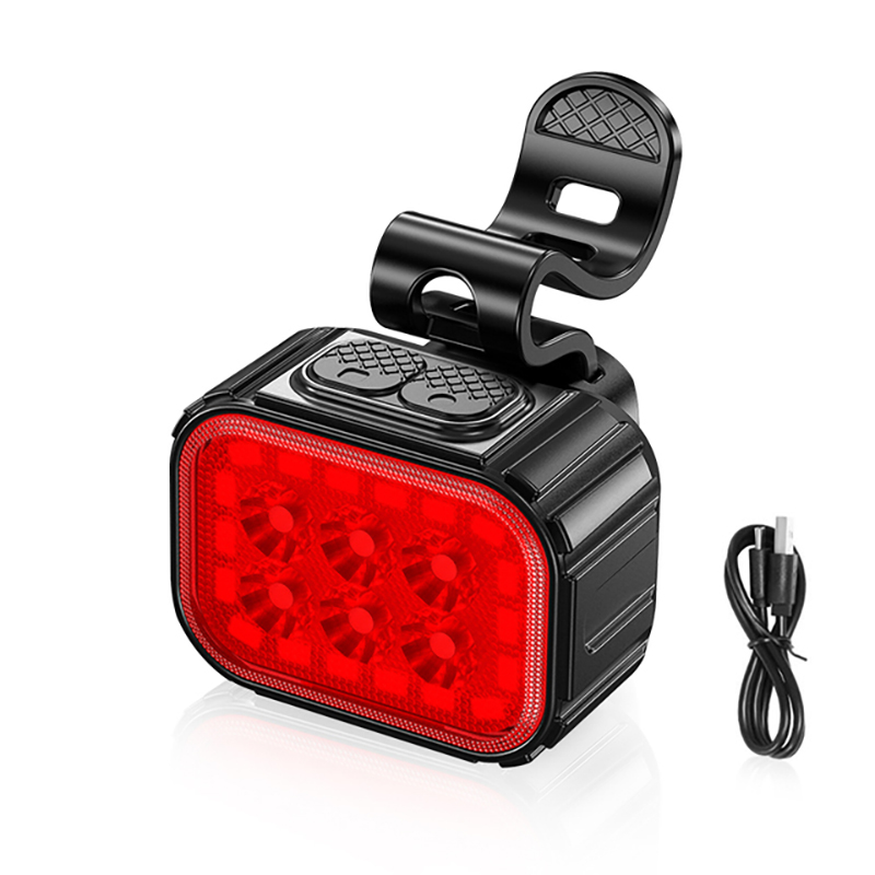 Rechargeable Waterproof LED Bike Light Front and Rear Safety Lamp
