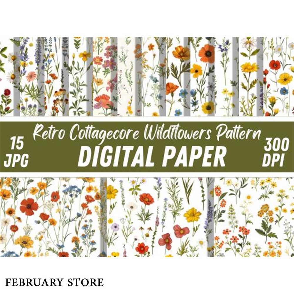 Wildflowers Pattern - Inspire Uplift